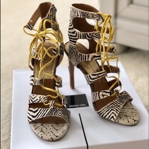 Stunning Dolce Vita Black/White Calf Hair heels